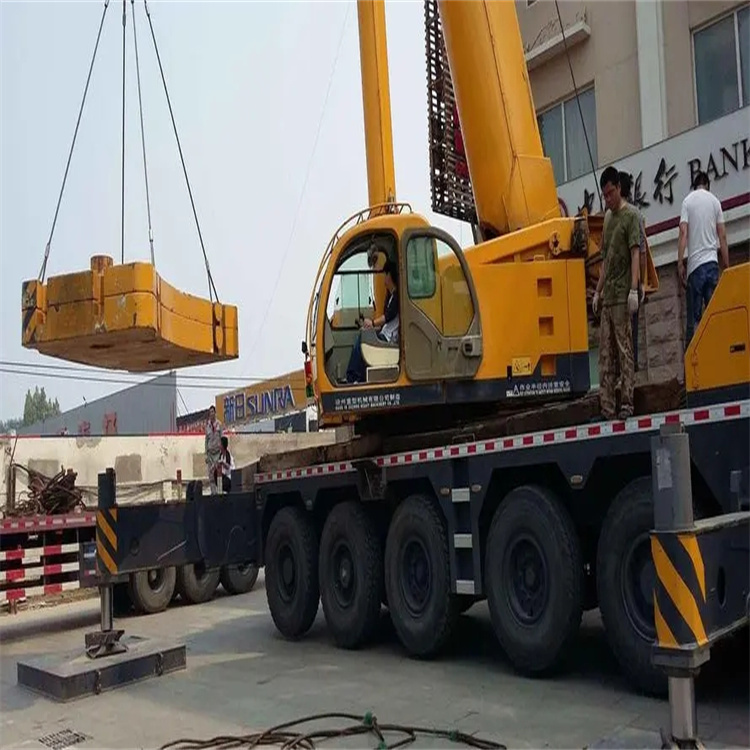 昌化镇当地吊车出租|机器吊装|75吨|工厂搬迁服务